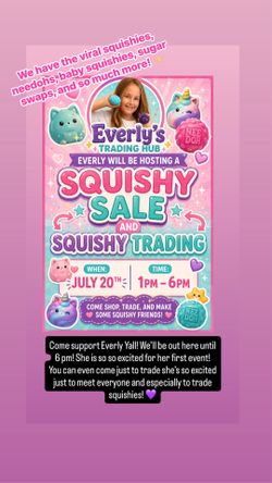 HUGE SQUISHY SALE AND TRADING