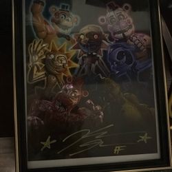 five nights at freddy's signed picture