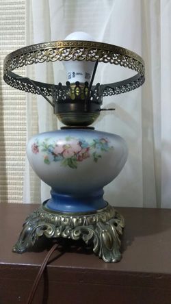 Antique porcelain lamp