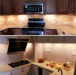 Litever Under Cabinet LED Lighting Kit – 6 x 20” Warm White LED Strips