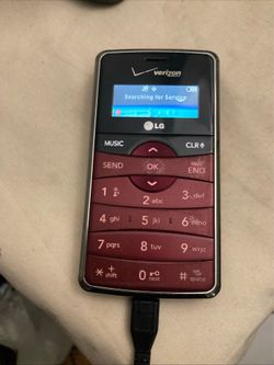 LG EnV2 / enV 2 VX9100 Red ( Verizon ) Cellular Keyboard Phone Powers On