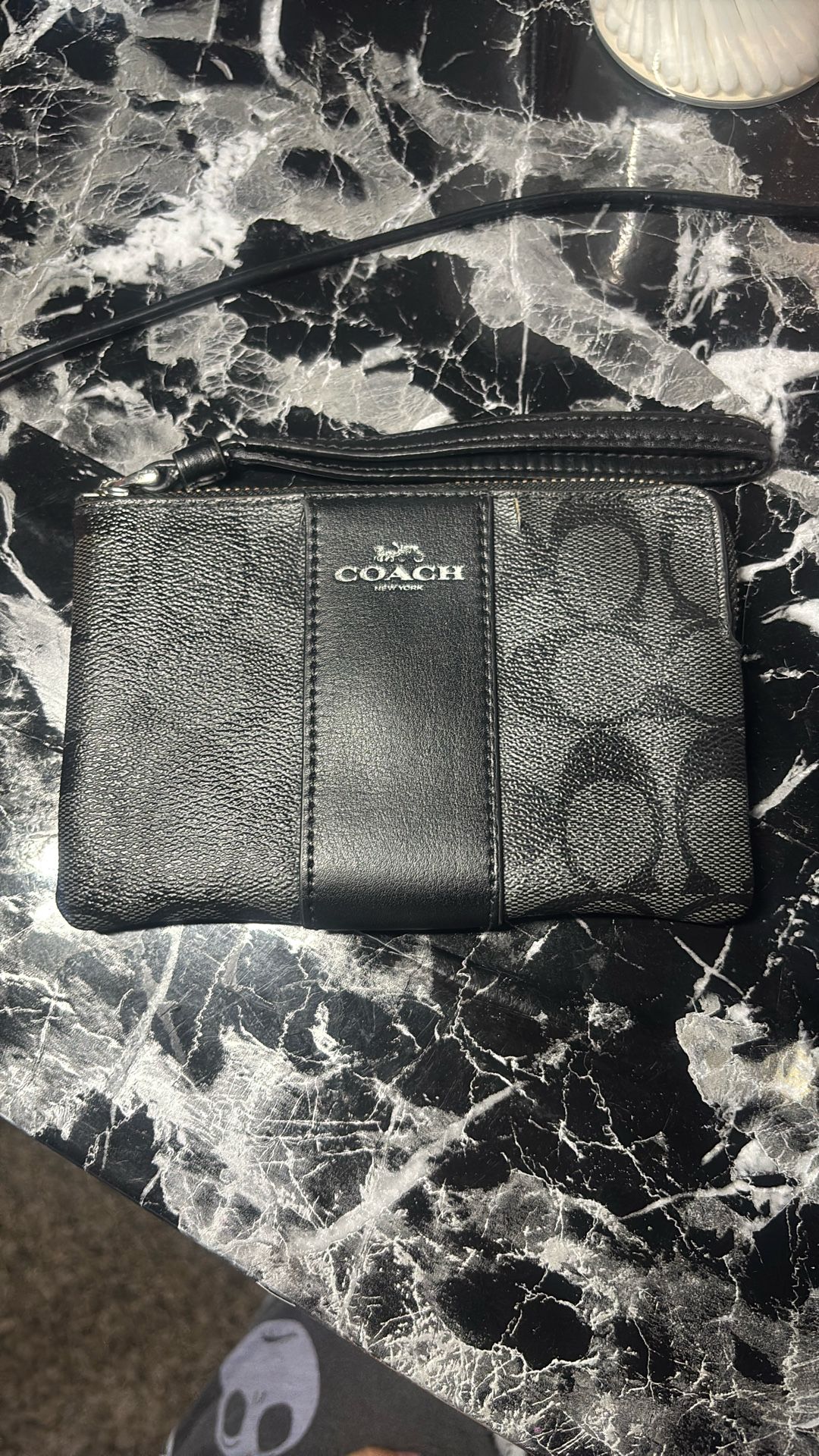 Coach Corner Zip Wristlet