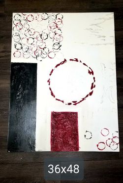 Abstract Art Painting Canvas Large 36x48 Trade
