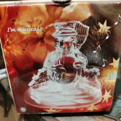 Cristal D'arques Crystal Frosty The Snowman Musical Figuring 