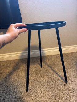 Metal side table