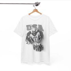 Skull with Wings USA T-Shirt