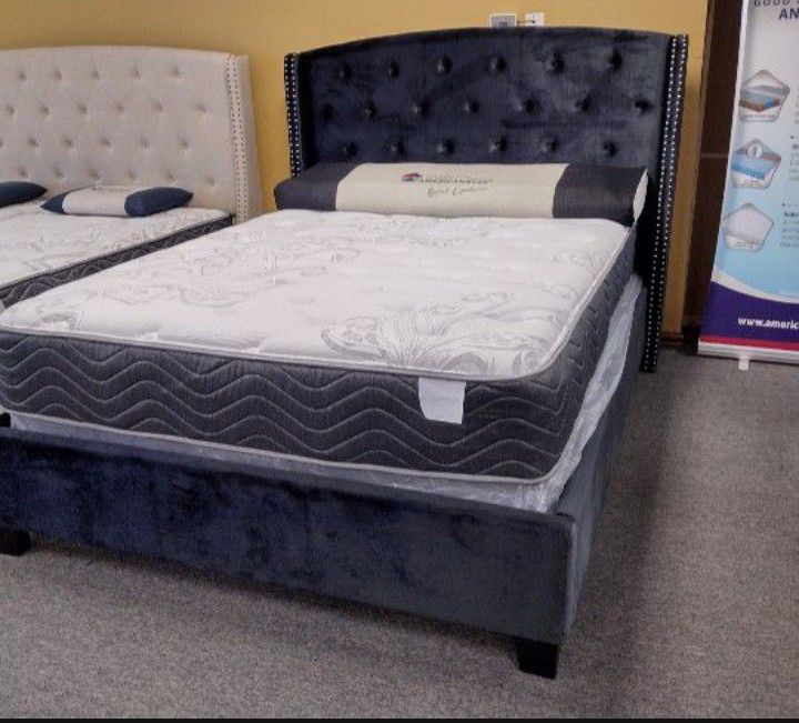 New Queen Size Eva Bed With Promo Mattress And Box spring With Free Delivery 