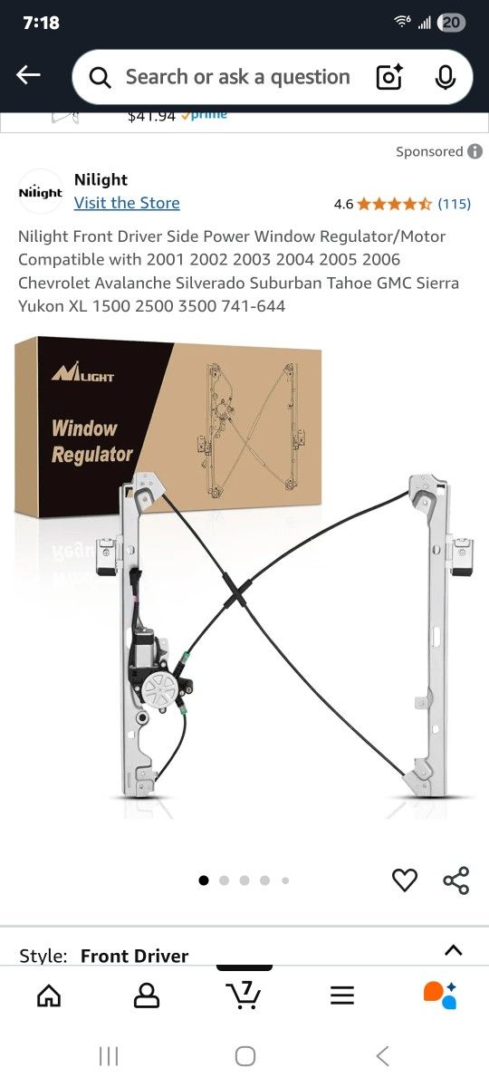 CHEVY Window Regulator With Motor