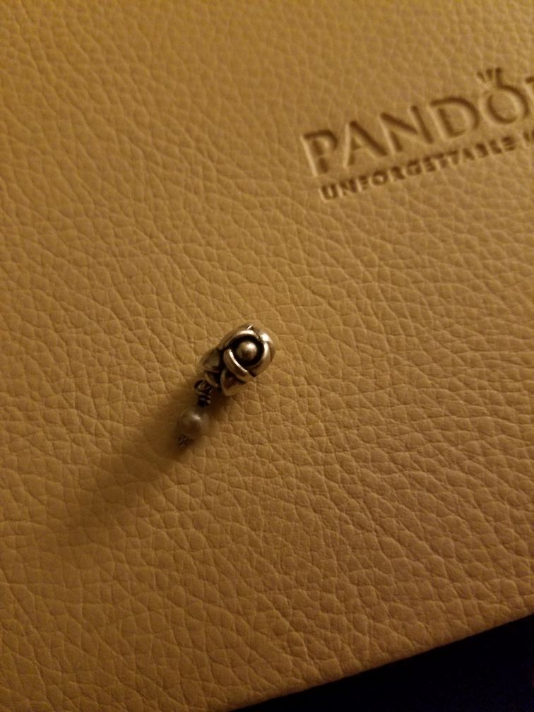 Authentic Pandora My Wish Pearl Dangle charm
