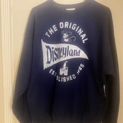 Brand New Disneyland Jersey Sweatshirt Large