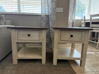 2 Ashley Furniture matching end tables or night stands