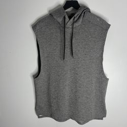 Lululemon Breaking Bounds Sleeveless Hoodie Mens Large Graphite Grey