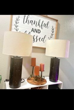 Night stand lamps set in good condition from Ashley $80