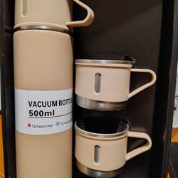 Stainless Steel Vacuum Insulated Thermos Set 