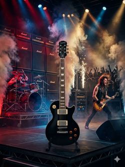 2005 Ebony Epiphone Les Paul Standard and Marshall MG 50 DFX