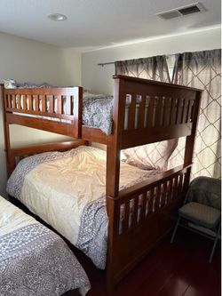 With mattress brown color