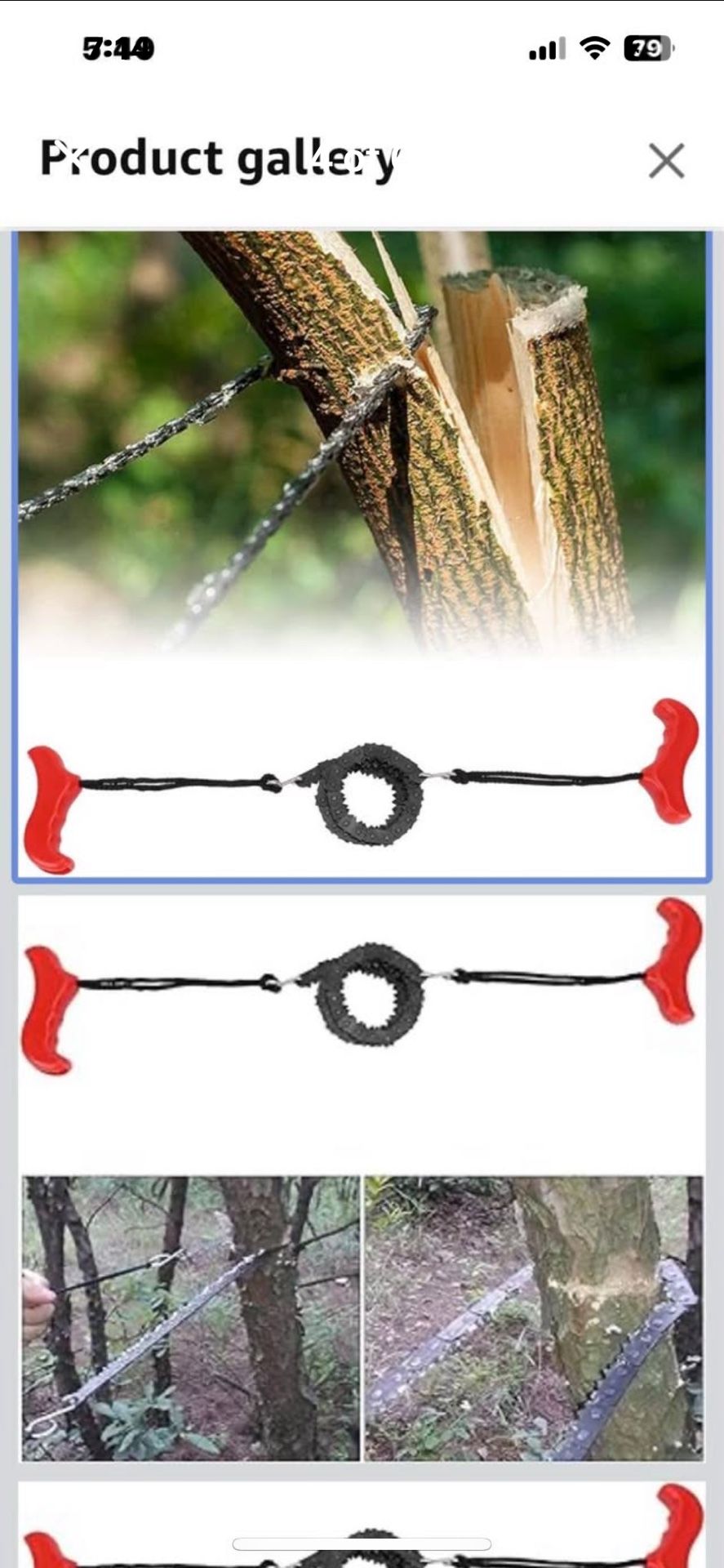 Pocket Chain Saw Hand Chainsaw Gear Folding Survival Chain Saw Strong Sharp Teeth for Camping