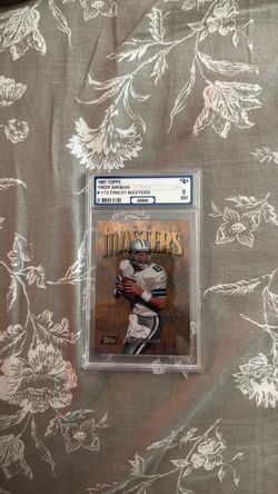 Dallas Cowboys - 1997 Topps Finest Masters Troy Aikman #172 CGC 9