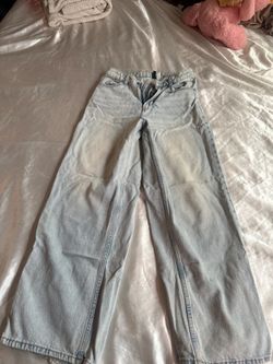 Light wash blue jeans