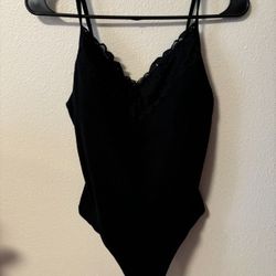 Womens Victoria Secret Pink Ribbed Bodysuit