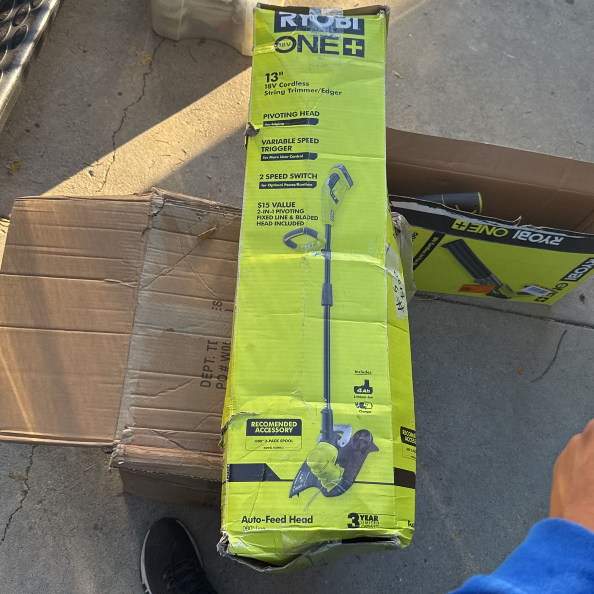 Ryobi 18v One Plus 13” String Trimmer Edger 