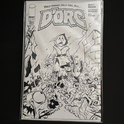 D’Orc #1 2nd Print Black and White LMTD 800