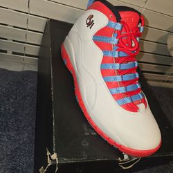 Jordan 10  Chicago flag