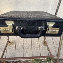 Vintage Brand New New Old Stock Black Briefcase With Fitness 2000 Exercise Device Inside