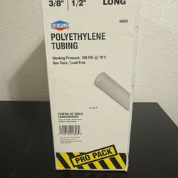 3/8 in ID x 100 ft polyethylene white tubing