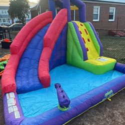Kids Inflatable Water Slide w/ Pool – Works Great!