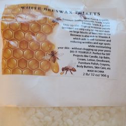 White Beeswax Pellets 2 LB Bag