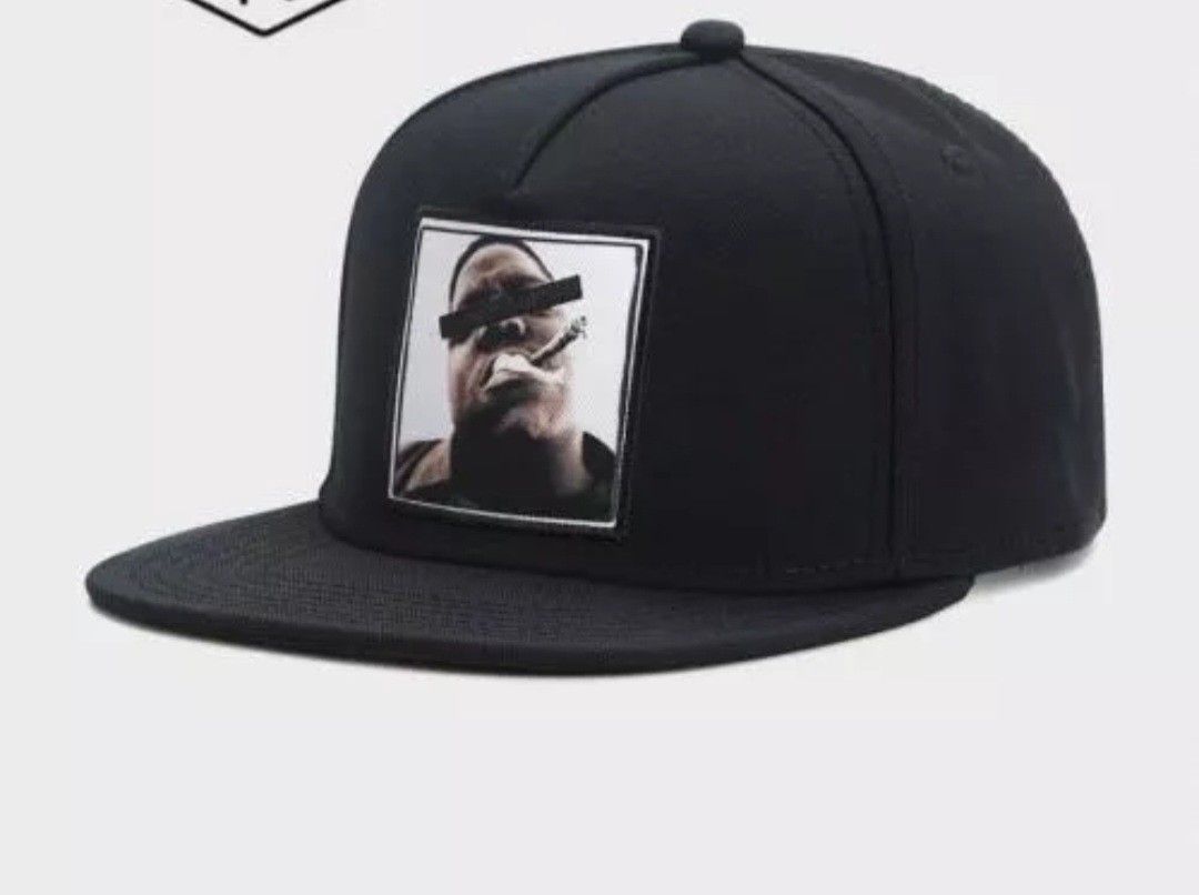 Notorious BIG Flat Brim Snapback Hat. 