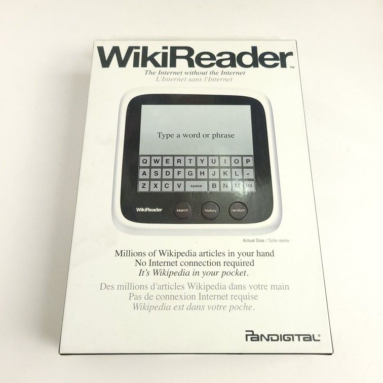 Pandigital WikiReader “The Internet Without the Internet” 2010 Panreader NEW