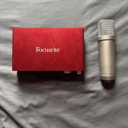 Rode Nt1-a + Scarlett Focusrite 2i4