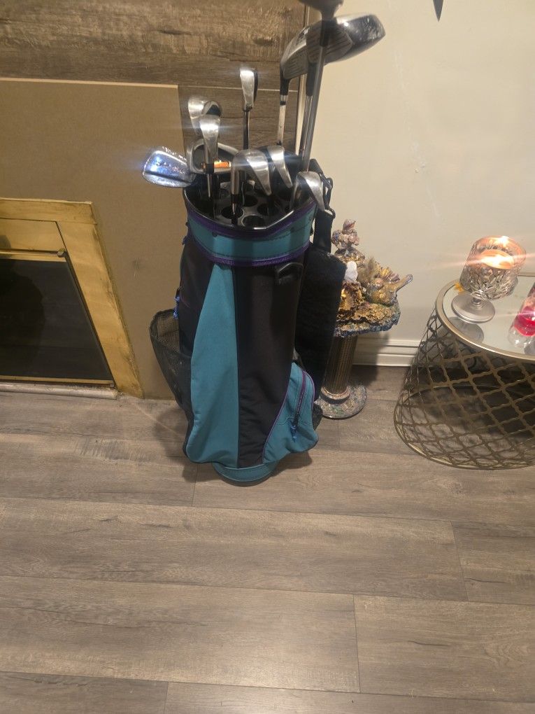 GOLF CLUBS WITH BAG (11 CLUBS)