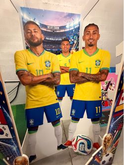 Brasil Life-Size World Soccer Player Standees