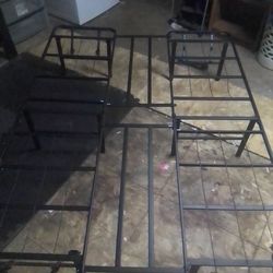$25 Gently Used Full Black Metal Foldable Bed Frame
