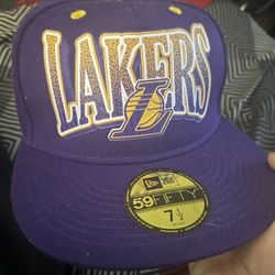 Lakers Hat Purple Gold Snapback
