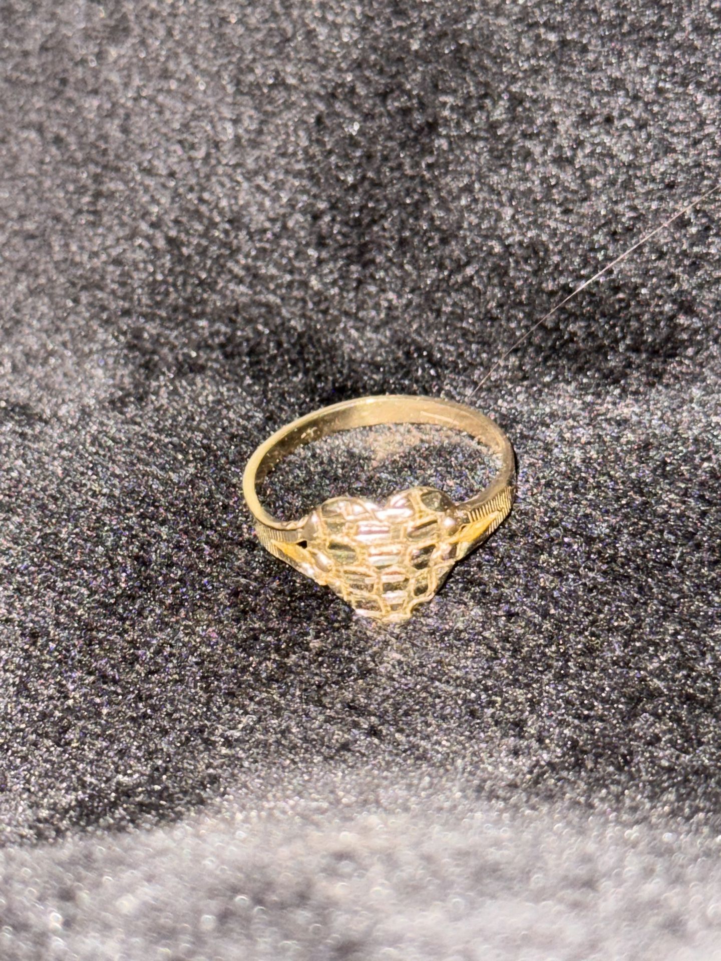10k Gold Ring Heart Shape