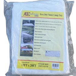 
New White 12x20 Heavy Duty Valance Canopy 