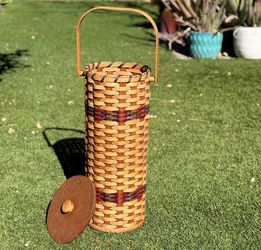 Unique Collectible Amish Handmade Country Toilet Paper Tissue Holder Basket