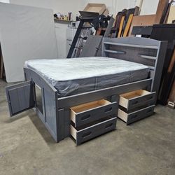 Full Captains Bed And Mattress 