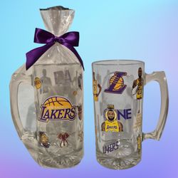 Lakers glass mug