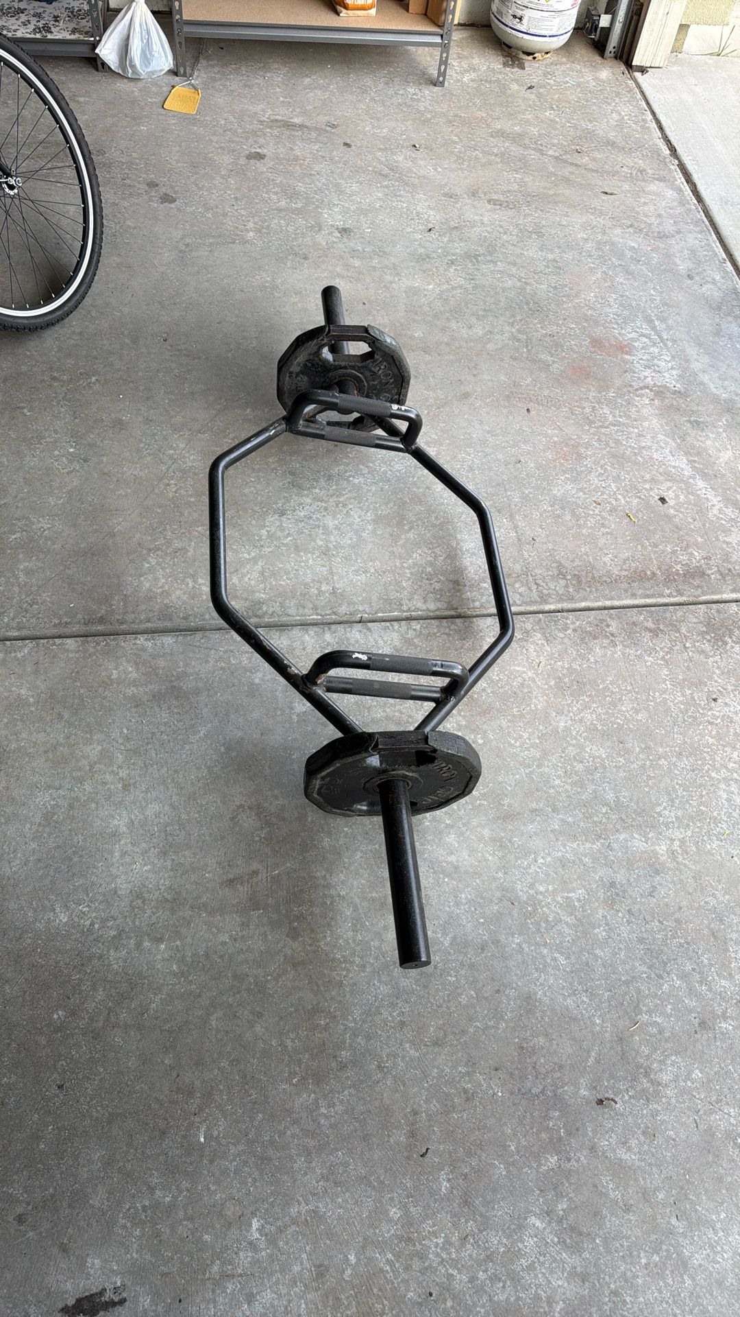 Hex Bar Trap Bar With 25lb Plates
