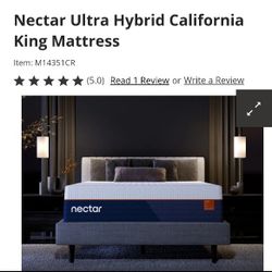 Nectar Ultra Hybrid California King Mattress 
