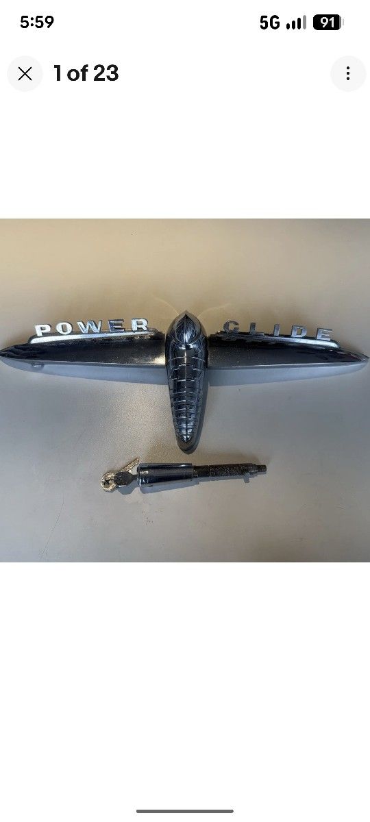 1950 Chevy Power Glide Trunk Handle Set