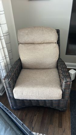 Rattan outdoor chairs