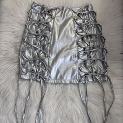 Fashion Nova Faux Leather Skirt 