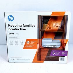 HP ENVY 6458e Wireless Color Inkjet All-In-One Printer Scan Copy New Damaged Box