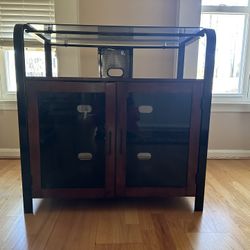 Glass Top Stand Cabinet